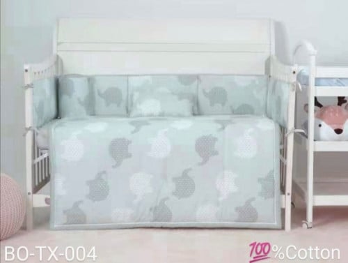 مفرش اطفال مع حواجز 7 قطع