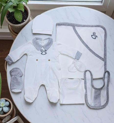 طقم استقبال ولادي 7 قطع