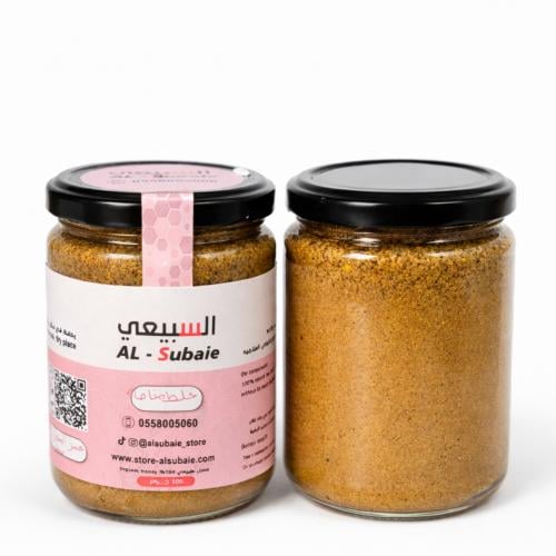 عسل خلطه خبز النحل جبلي