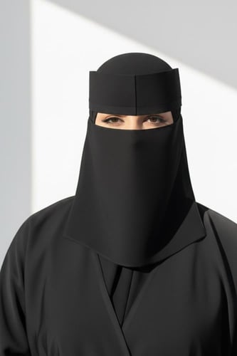 نقاب الصقر وسط مطاط طويل