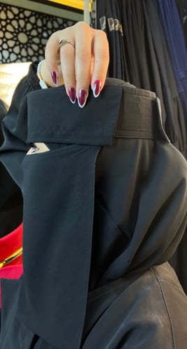 نقاب طويل ردة بلاصق