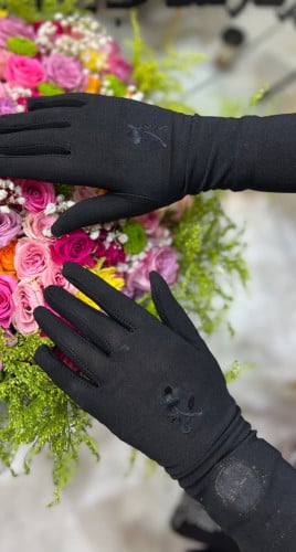 قلفز كوري برسم ورده صغيره قماشها كوري المقاس وسط ا...