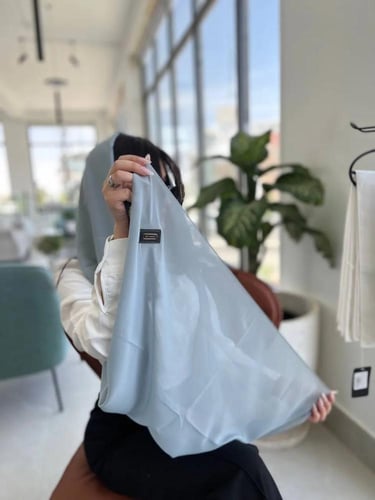 طرحة سماوي غامق