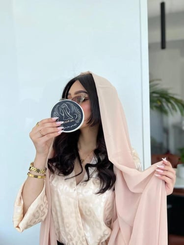 طرحة زهري فاتح