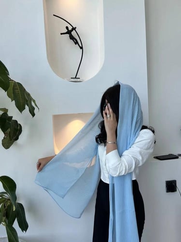 طرحة سماوي فاتح