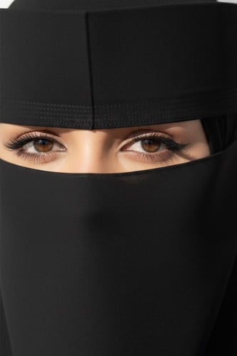 نقاب الصقر وسط مطاط طويل