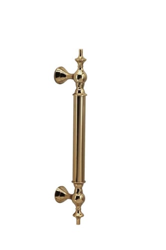 مسكة باب سحاب 25 سم ذهبي رمادي