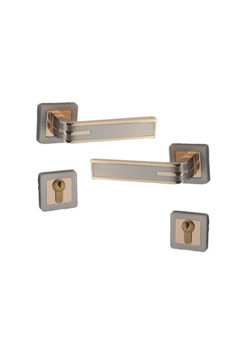 زوج مقبض باب مفصول زنك .