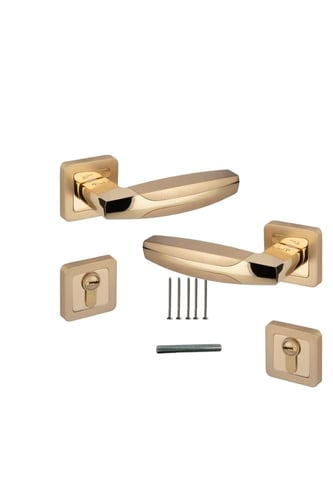 مقبض باب مفصول ذهبي .