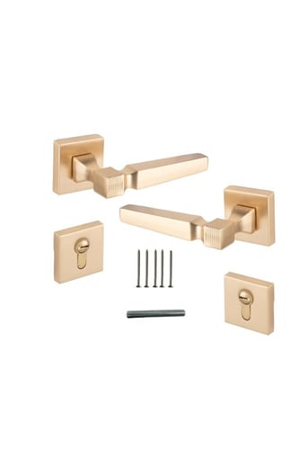 زوج مقبض باب مفصول زنك .