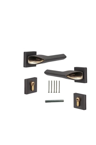 زوج مقبض باب مفصول زنك.