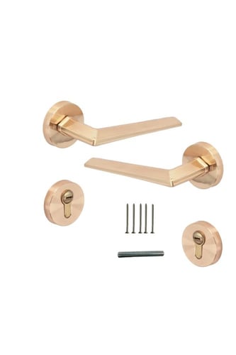 زوج مقبض باب مفصول زنك .