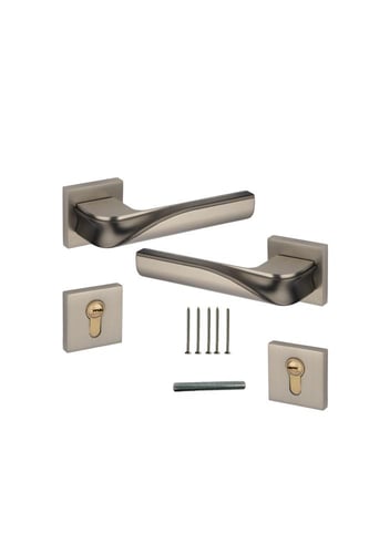 زوج مقبض باب مفصول زنك .