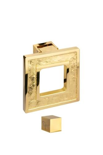 اكرة باب جرس طرق ذهبي