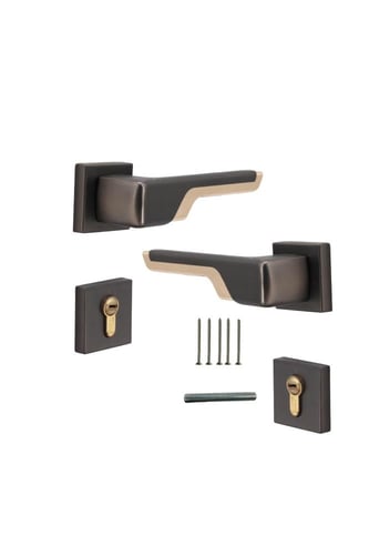 زوج مقبض باب مفصول زنك .