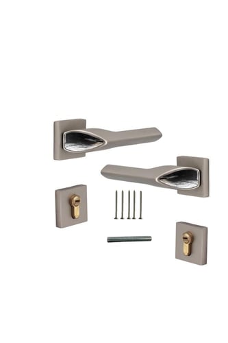 زوج مقبض باب مفصول زنك.