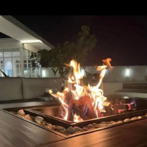 طاولة موقد فقط لحطب