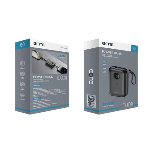 باور بانك EONE | 10000mAh | شحن سريع 22.5W