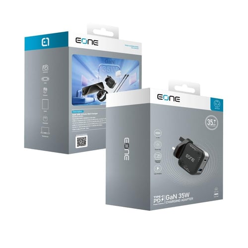 شاحن جداري سريع تقنية GaN بقوة قصوى 35 واط