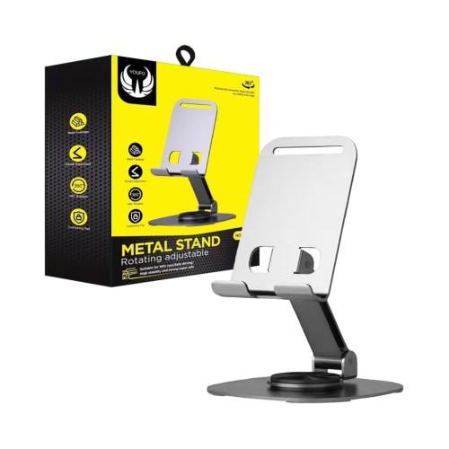 YOUFO-استاند جوال مكتبي دوران360 قابل للطي