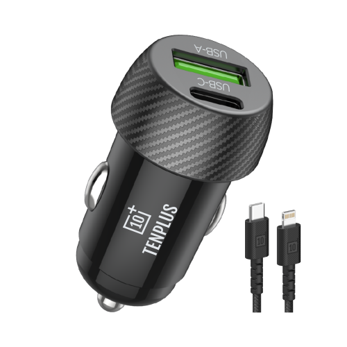 شاحن سيارة TENPLUS Mini PD + QC3.0 – قدرة 30W مع م...