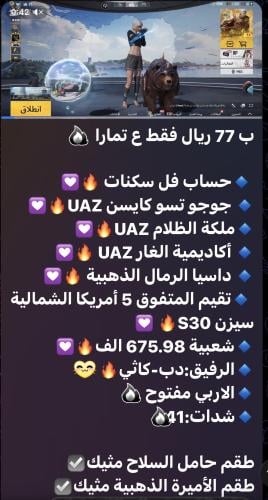 حساب ببجي عالمي رقم 10