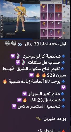 حساب ببجي عالمي رقم 2