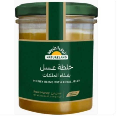 أرض الطبيعة خلطة عسل بغذاء الملكات والجنسنج العضوي...