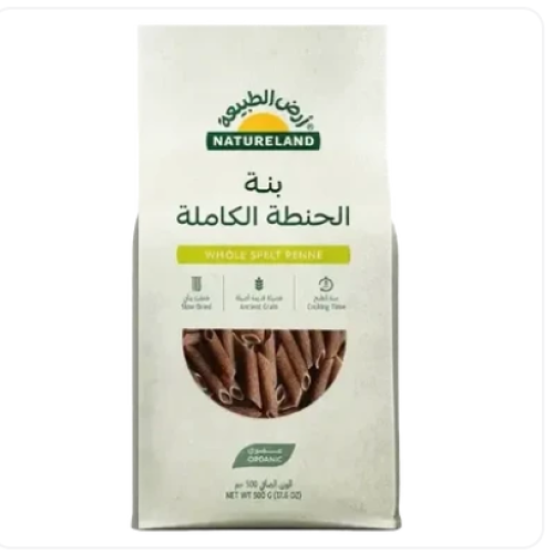 أرض الطبيعة مكرونة بالحنطة الكاملة بنة 500 جم