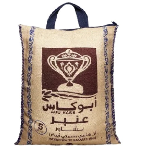 ابوكاس ارز بنجابي عنبر هندي بسمتي أبيض 5 كجم