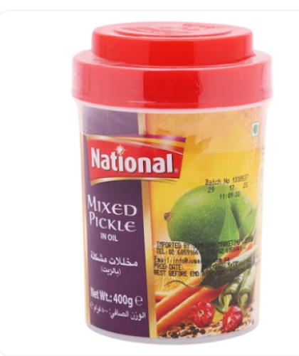 ناشونال مخلل مشكل في الزيت 400 جم