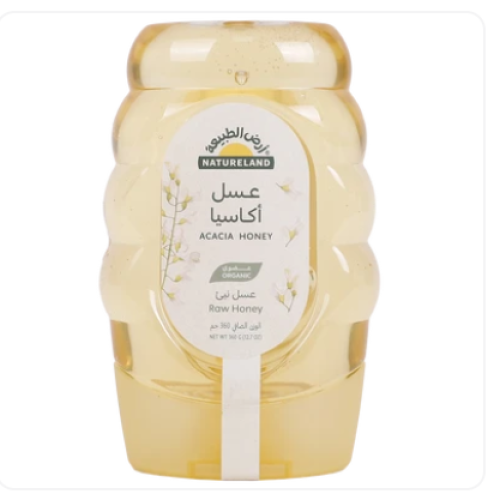 أرض الطبيعة عسل الأكاسيا عضوي 360 جم