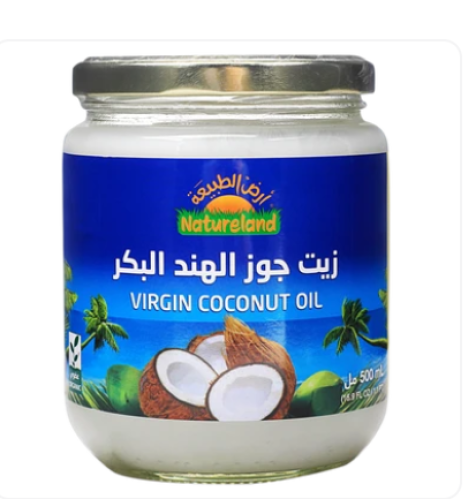 أرض الطبيعة زيت جوز الهند بكر 500 مل