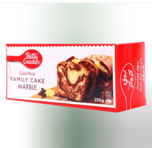 بيتي كروكر كيك العائلة ماربل 250 جم