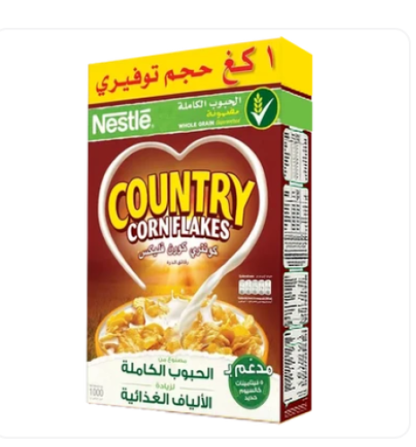 كونتري كورن فليكس رقائق الذرة 1000 جم