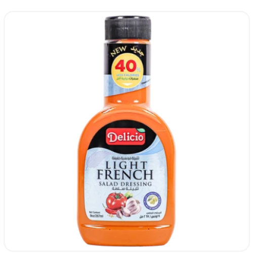 ديليسيو تتبيلة سلطة فرنسية خفيفة 267 مل