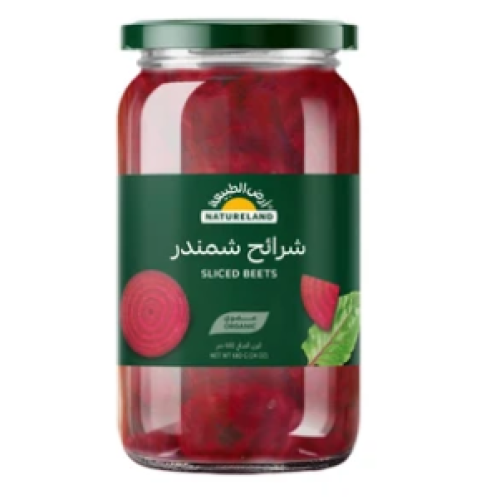 ارض الطبيعه شرائح شمندر 680 جم