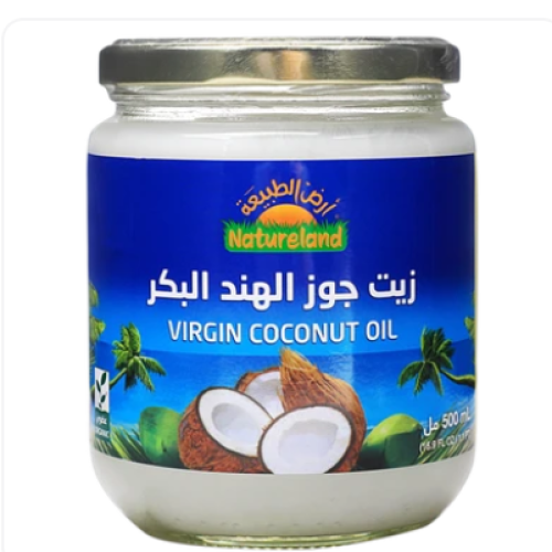 أرض الطبيعة زيت جوز الهند بكر 500 مل