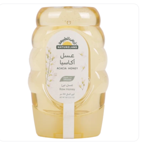 أرض الطبيعة عسل الأكاسيا عضوي 360 جم