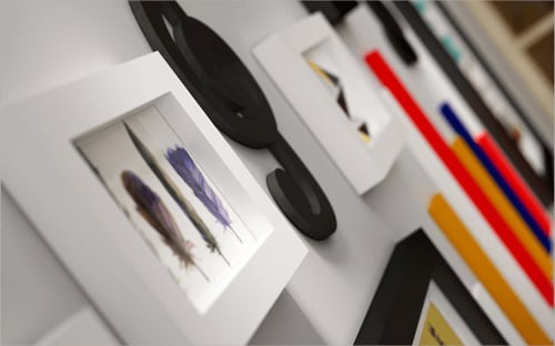 مجموعة لوحات مقسمة مميزه مع قطع ديكورات جدارية