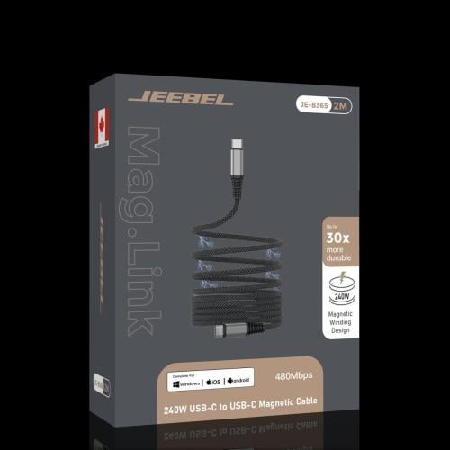 كيبل شحن USB-C إلى USB-C بطول 2 متر جيبل
