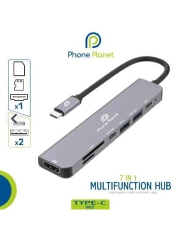موزع متعدد الوظائف 7 في 1 من نوع USB-C