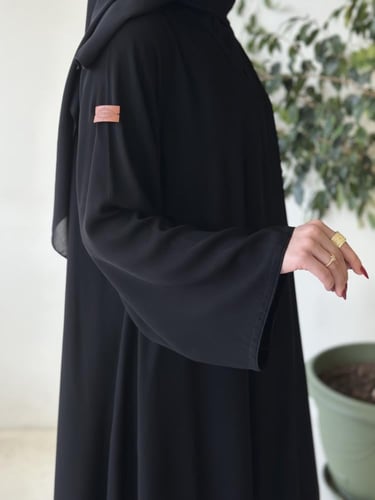 عباية ساده كلوش قماش(ملكي)