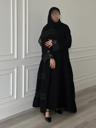 عباية كلوش قماش(سراميك)بكلفة كسرات بالجوانب