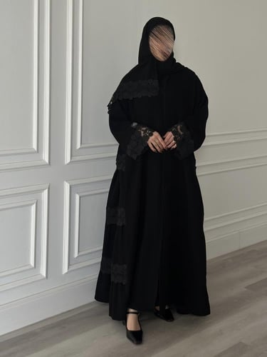 عباية كلوش قماش(سراميك)بكلفة كسرات بالجوانب