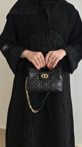 عباية نص كلوش قماش(سراميك+جاكار هندي)