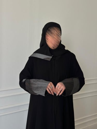 عباية كلوش قماش(سراميك)اضافة اكمام