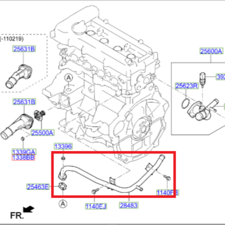 جلدة بلف حرارة سوناتا 2012 الى 2018 اصلية