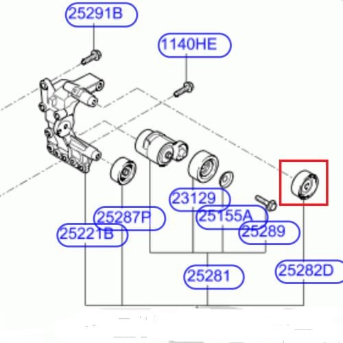 بكرة سير علوية سوناتا و اوبتيما 2007 الى 2017 اصلي...