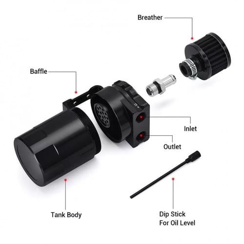 كاتش كان علبة تجميع ابخرة زيت المحرك ‏Catch Can